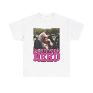 Baby Billy _Go Outside Nerd_ Meme T-Shirt White Shirt